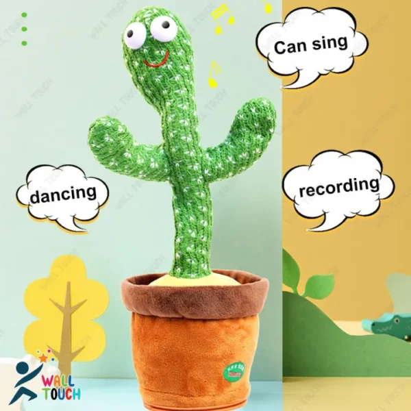 Dancing cactus talking cactus Stuffed Plush Toy Electronic toy with song plush cactus potted toy Early Education Toy For kids
