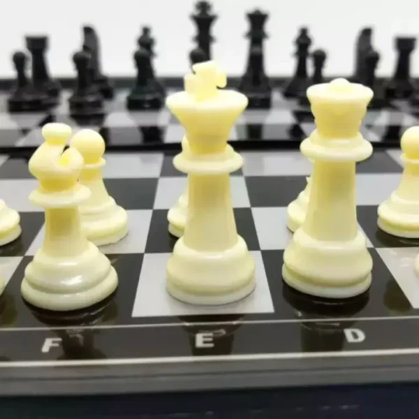 Magnetic Chess Board High Class Chess Set with Folding Chess Board 10″ × 10″ - Image 5